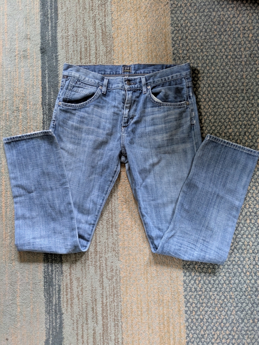 Citizens Of Humanity Light Blue Straight Leg Jeans